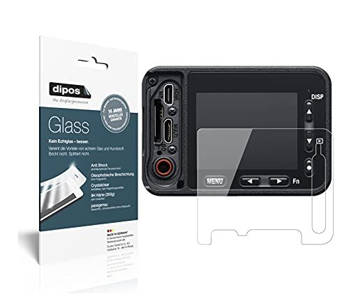 dipos I 2 x pantserfolie, helder, compatibel met Sony Cyber-Shot DSC-RX 0, beschermfolie 9H displayfolie