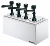 Bartscher Complete sausdispencer met 4 pompen - 4 x 3 3 liter