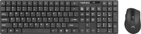Natec Stingray - Draadloze 2-in-1 Toetsenbord en Muis Set (US QWERTY)
