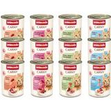 animonda Carny Adult Gourmet Selection, mixpack (12 x 400 g), natvoer voor volwassen katten, nat voer met 100% verse, vleselijke ingrediënten, kattenvoer zonder granen en suiker