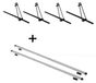 Audi 4x ORION Porte-vélos + barres de toit RAPID compatibles avec Audi A6 (4B/C5) Allroad (5 portes) 99-05