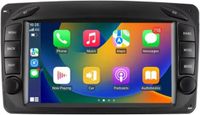 Happiq Autoradio met Bluetooth en CarPlay voor Mercedes-Benz CLK W209, C-W203, G-W463, W208, A-W168, Viano, Vito en Vaneo – compatibel met Apple en Android – stereo-installatie met navigatiesysteem – 2 GB RAM, 32 GB opslaggeheugen