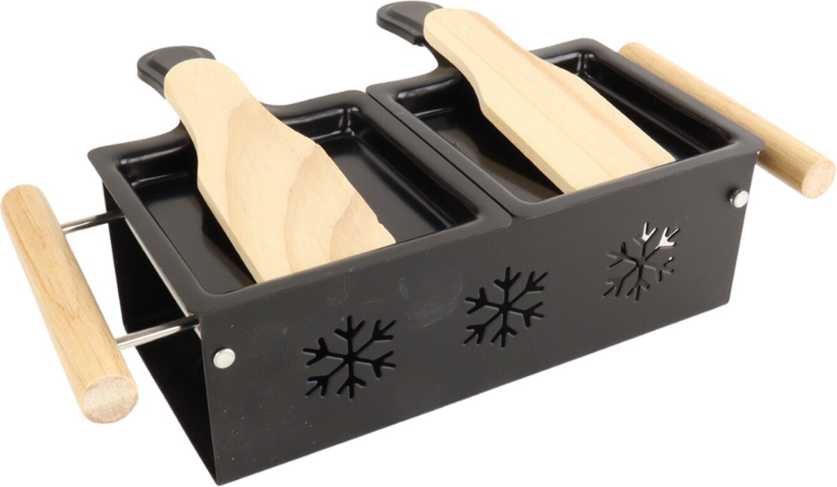 Orange85 Raclette - Set 2 Personen - Zonder Stekker - Zwart