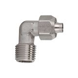 Riegler Hoekschroefverbinding, R 1/4 a., voor slang 6/4 mm, SW 12/10, druk max. 25 bar, temp. -40 °C tot 200 °C, ES 1.4404
