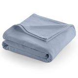 Martex Super zachte fleece deken – kingsize, warm, licht, voor huisdieren, beddensprei, voor thuis, bank en slaapzaal, leisteenblauw