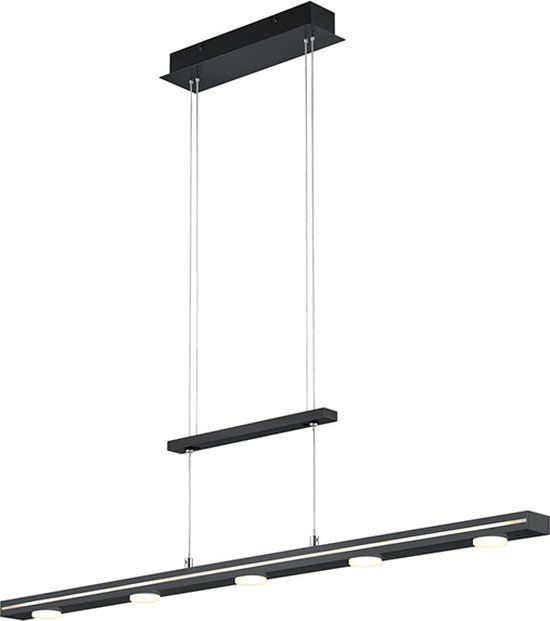 TRIO LACAL Hanglamp - Zwart mat - LED - 7x 4W - Dimbaar