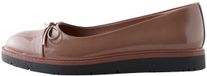 Next - Dames - Forever Comfort® ballerina's met dikke zool en strik - Taupe Brown