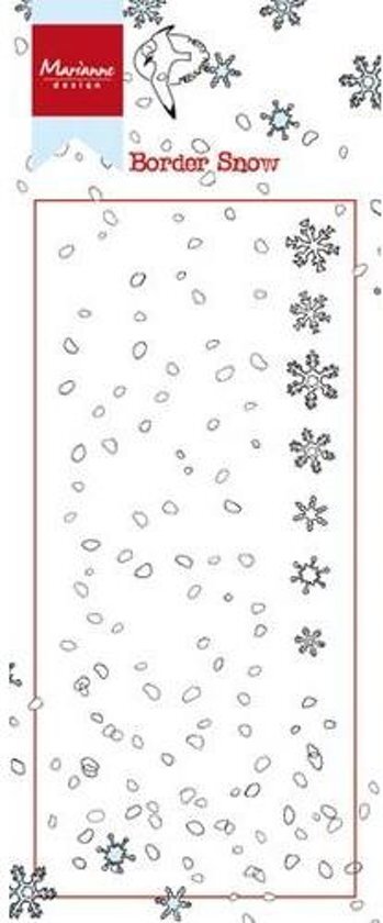 Marianne Design Stempel Border - Snow HT1611 7.5x18.5cm