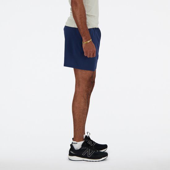 New Balance Sport Essentials 5" Short Heren - NBNAVY - Maat XL - Hardlopen - Lente/Zomer 2025