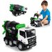 COIL RC bétonnière, télécommande, 2,4 GHz, avec éclairage LED et pneus en caoutchouc, véhicule de construction RC, échelle : 1:18, pour enfants à partir de 8 ans