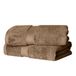 Superior - 2-delige badhanddoekenset van katoen, 900 gram, lattekleuren