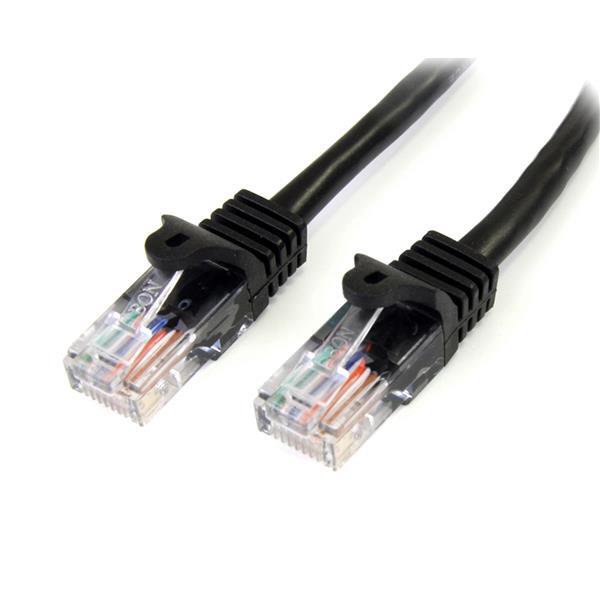 StarTech.com Cat5e Ethernet netwerkkabel met snagless RJ45 connectors UTP kabel 0,5m zwart