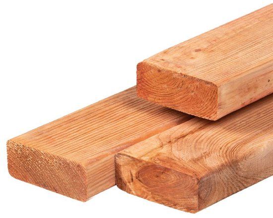 Merkloos Tuindeco Ligger Red Class Wood 6,5x17,5x300 cm