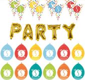 Haza - Verjaardag 5 jaar feestartikelen pakket vlaggetjes/ballonnen