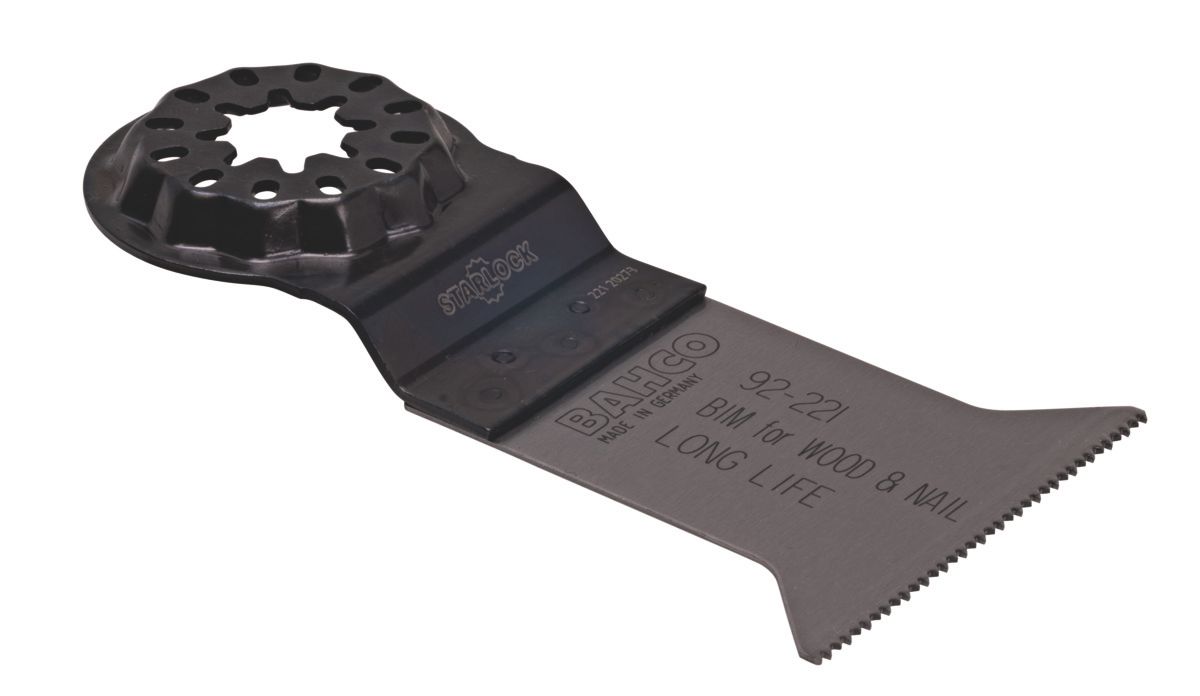 Bahco Multitool-zaagblad | Bimetaal | standaardvorm | voor hout met spijkers | 65 mm x 50 mm x 97 mm - 92-228-1P