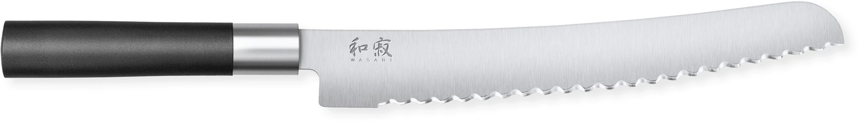 Kai Wasabi Black Bread Knife - 23 cm - Steel