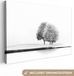 OneMillionCanvasses Canvas schilderij - Sneeuw - Wit - Bomen - Winter - 140x90 cm