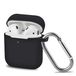 AVANA Hülle für Apple AirPods 2 & 1 Schutzhülle Silikon Cover Kopfhörer Slim Fit Case Tasche Noir