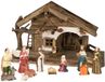 Merkloos / Sans marque Iko-Import Klaus Otte Gmbh Kerststal met figuren - hout - 11 beelden - kerststal - kerststal figuren