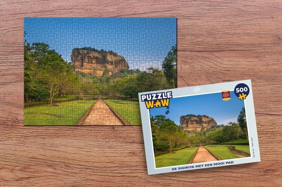 MuchoWow Puzzel De Sigiriya met een pad - Legpuzzel - Puzzel 500 stukjes