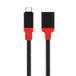 Adaptateur Tactical Pin4Fun USB-C / Lightning - 10cm - Noir / Rouge