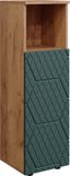 Vicco Irma Midikast – 30 x 95 cm Groen/gouden eik