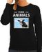 Bellatio Decorations Bol Dieren foto sweater Koe - zwart - dames - farm animals - cadeau trui Koeien liefhebber L
