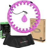 HMS HHW12 Plus Size Hula Hoop - Violet - Met Massage Noppen - Fitness