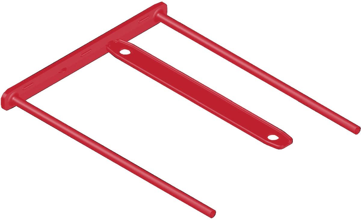 Bankers Box archiefbinder D-clip, doos van 100 stuks, rood - 0043859730698