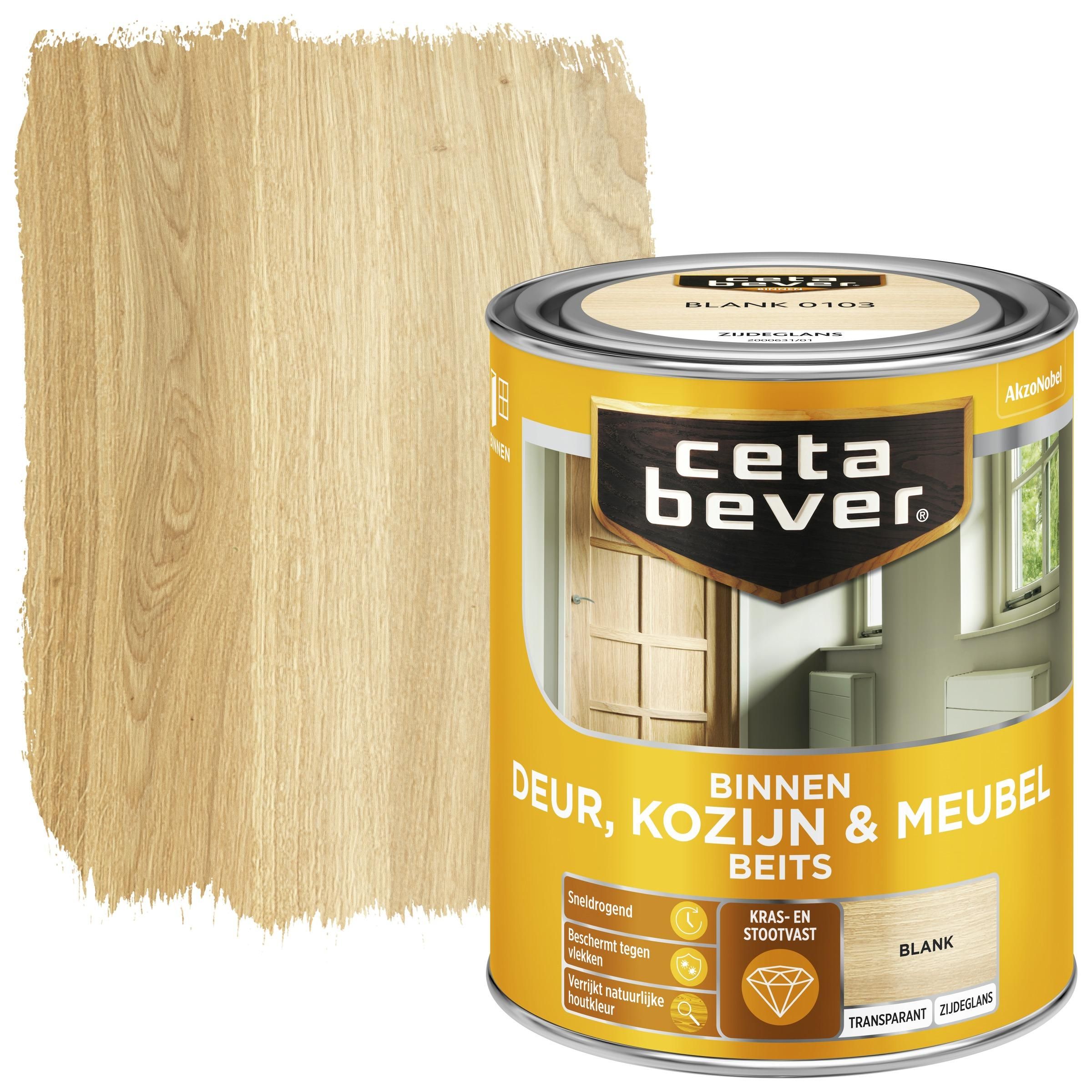 Cetabever deur kozijn & meubelbeits transparant blank zijdeglans 750 ml