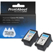 PrintAbout PG-545XL / CL-546XL Compatible Ink Cartridge - Black + Tri-Color Multipack - High Yield for Canon Printers