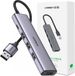 Ugreen - USB Hub - 4x USB 3.0, 1x USB-C - Grijs