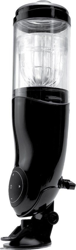 Pipedream Extreme Toyz Mega-Bator Oplaadbare Masturbator met Vibratie - Zwart