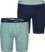 Happy Shorts Heren Boxershorts Met Lange Pijpen Boxer Briefs Palmbladeren Print 2-Pack - Maat L