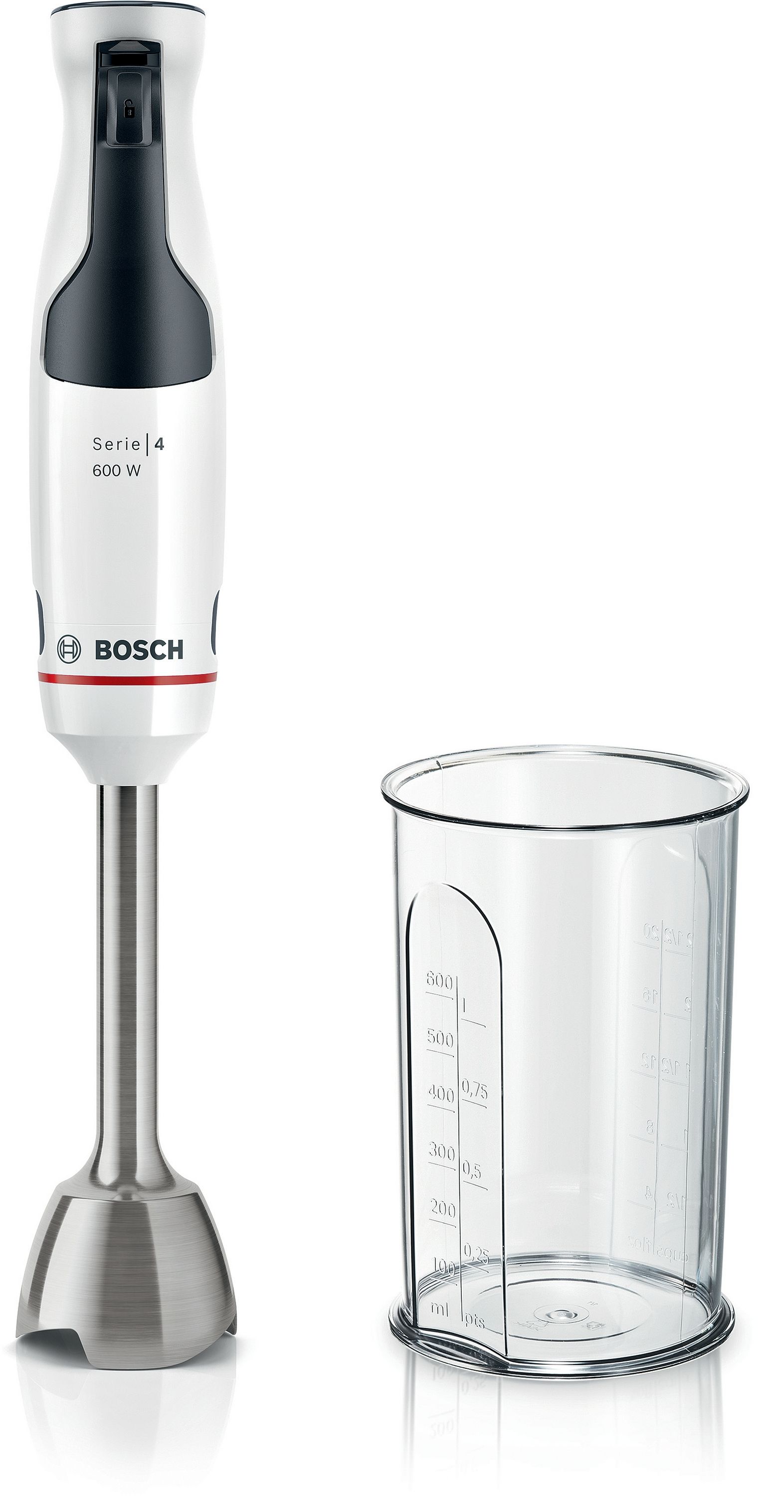 Bosch Serie 4 MSM4W210 Staafmixer - 600W - Zwart/Wit