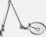 Daylight iQ lampe loupe E25100 - éclairage LED lumière du jour dimmable - grossissement 1.75x (3 dioptries) et 4x - incl. pince de table - blanc/gris