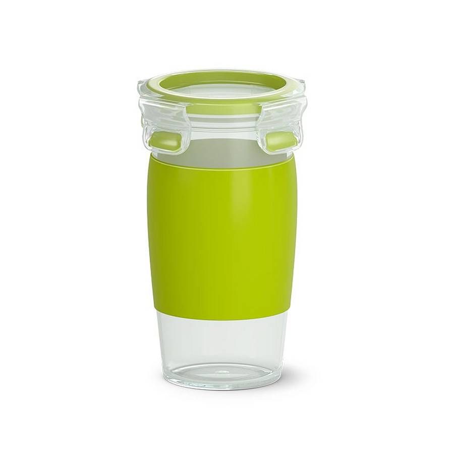 Emsa Clip & Go Lunchtrommel - 0.4L - Groen/Transparant