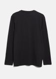 s.Oliver - Heren - Katoenen shirt met lange mouwen en logo