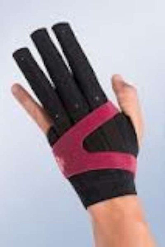 Orliman Dupuytren vingerspalk - maat S / 1 - Rechts - Zwart / Rood