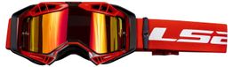 LS2 crossbril Aura Pro rood met iridium vizier