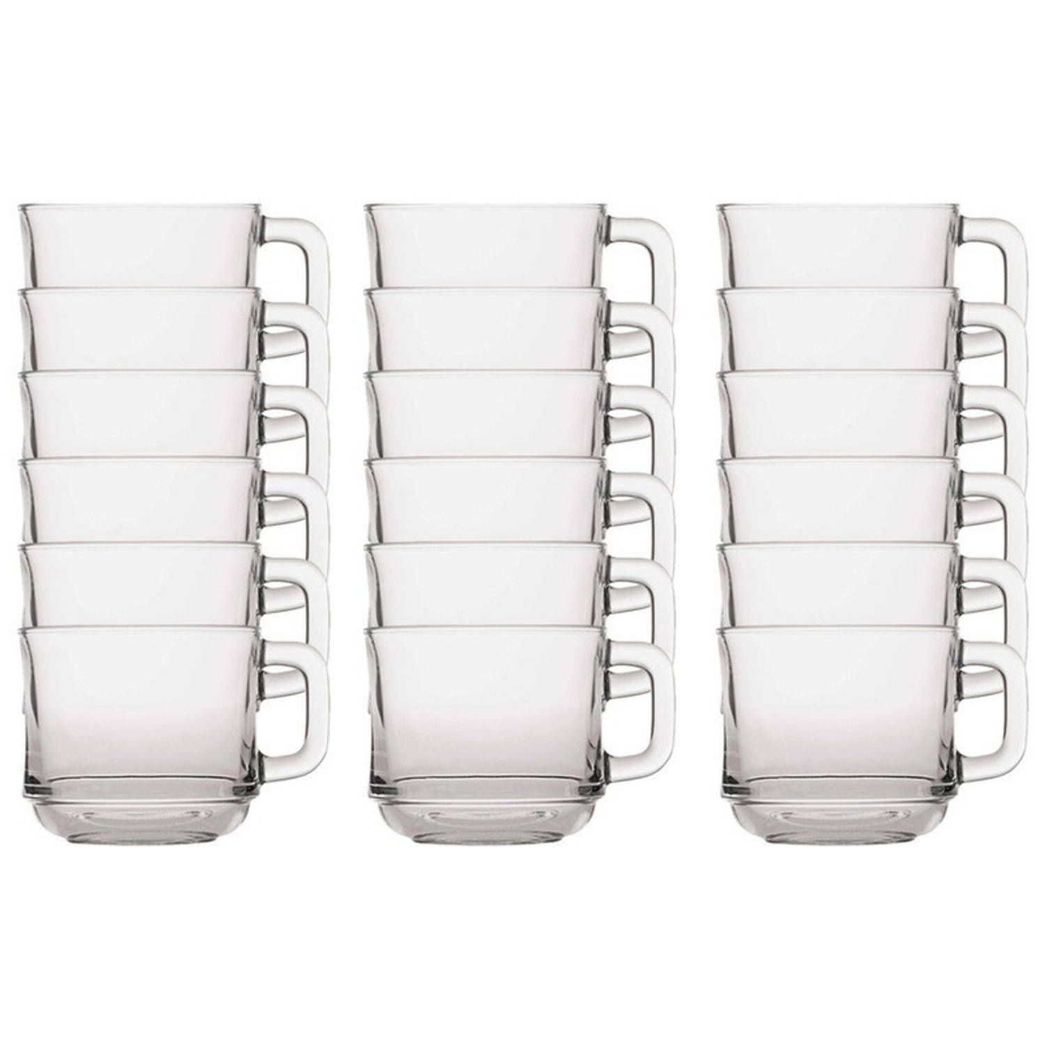 Duralex Lys - Theeglazen/koffieglazen - 220 ml - 24 stuks - Transparant