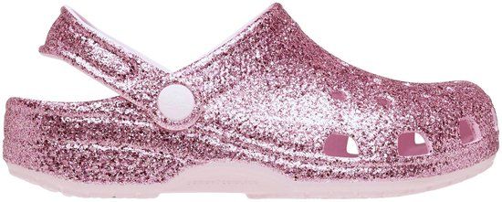 Crocs Classic Chunky Glitter Instappers Junior Roze