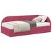 vidaXL Hoekbedframe met Matras 2-st Wijnrood 90 x 200 cm Fluweel
