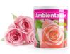Merkloos Geur gel Rozen geur - 95 gram - geur blikje - 6 x 7 cm - auto/interieurparfum/luchtverfrisser