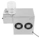 Machine à glace pilée professionnelle - Machine à glace pilée - 120 kg par jour - 750 W - Refroidi par air - Acier inoxydable 304 - 8 vitesses - 2 récipients de 4,2 litres