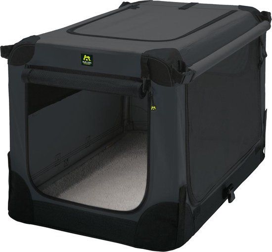 Maelson Soft Kennel - Hondenbench - Opvouwbaar - XL - Zwart/Antraciet