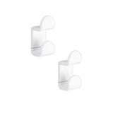 Gedy - 2 PCS Crochets BLANC 2900
