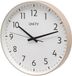 Unity wandklok, Fradley, Stille veeg, modern, Wit, 30 cm (Bruin)