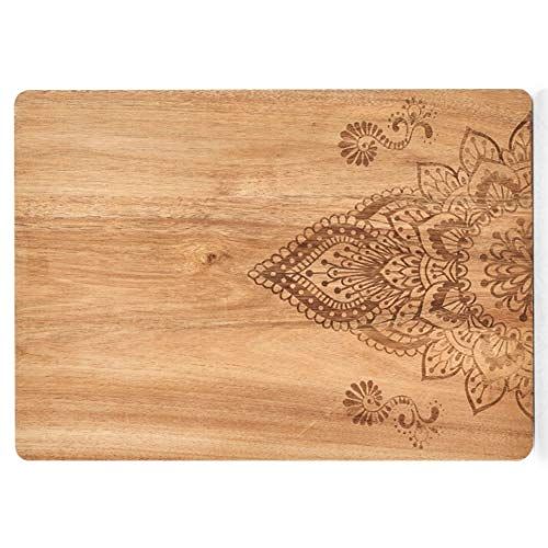 ZELLER snijplank, vierkant, ca. 40 x 29 x 1,5 cm, beige, 25566