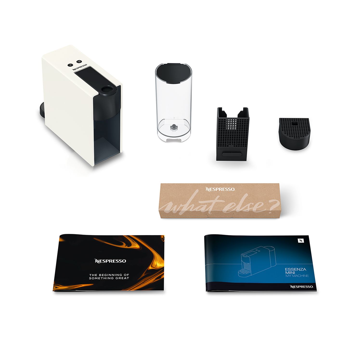 Krups Nespresso Essenza Mini XN1101 - Capsule Coffee Machine - White